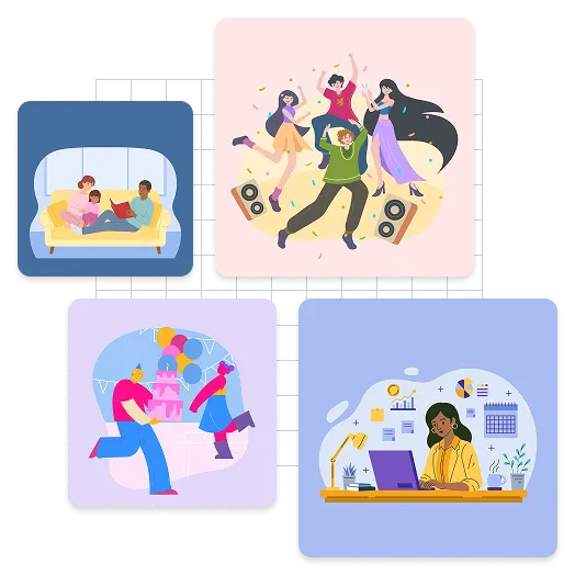Exemplos de ilustrações