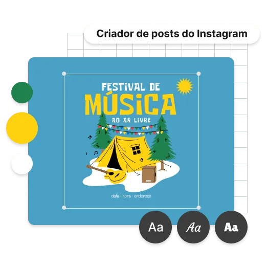 Personalize a sua publicação do Instagram