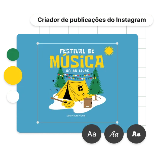 Personalize a sua publicação do Instagram