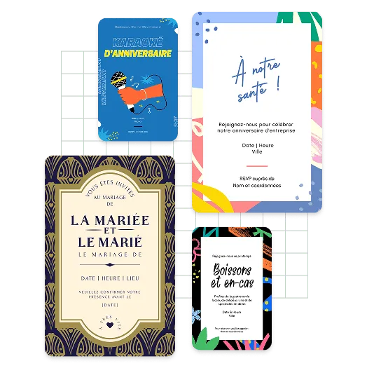 Exemples d'invitations