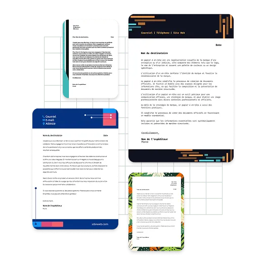 Exemples de papiers à en-tête