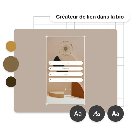 Personnalisez votre lien dans la bio