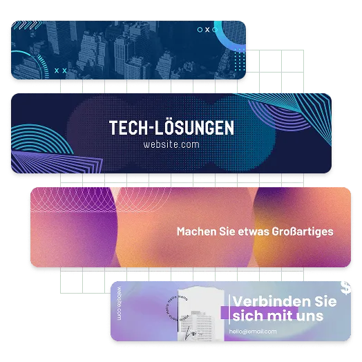 Beispiele für LinkedIn-Banner