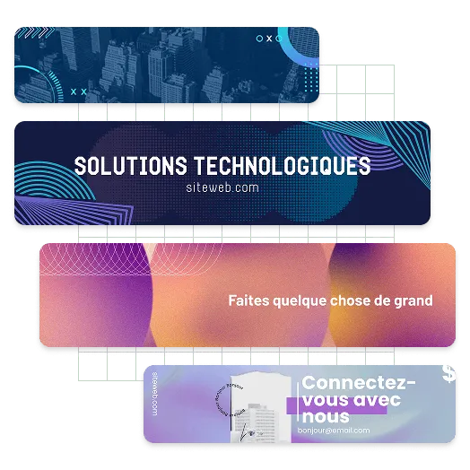Exemples de bannières LinkedIn
