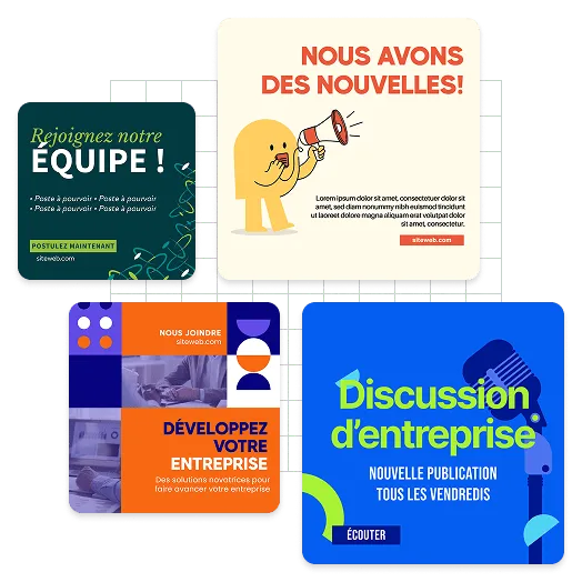 Exemples de publications LinkedIn