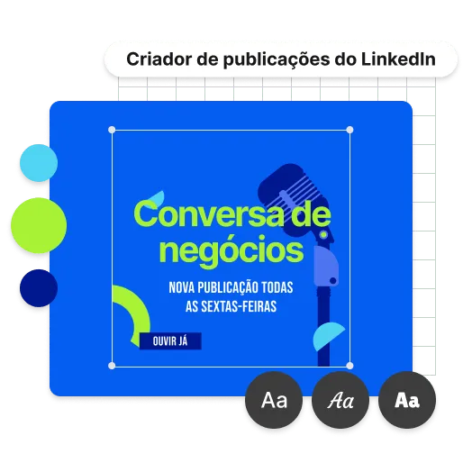 Personalize a sua publicação do LinkedIn