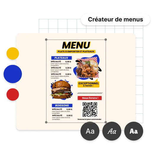 Personnalisez votre menu