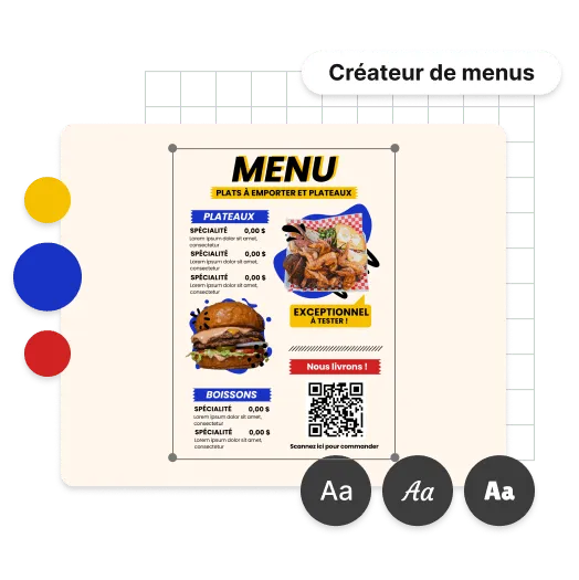 Personnalisez votre menu