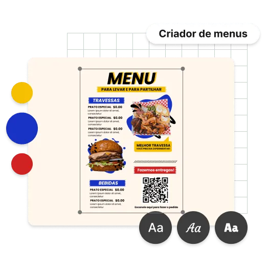 Personalize seu menu