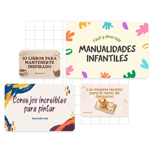 Ejemplos de portadas de tableros de Pinterest