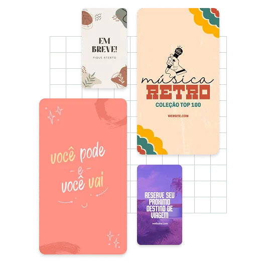 Exemplos de design do Snapchat