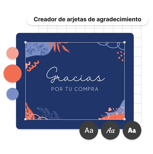 Personaliza tu tarjeta de agradecimiento