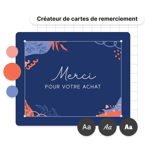 Personnalisez votre carte de remerciement