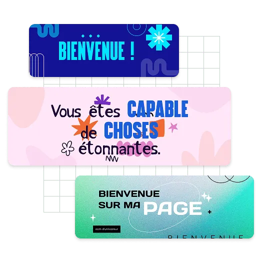 Exemples de bannières Tumblr