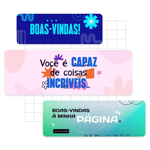 Exemplos de banner para Tumblr