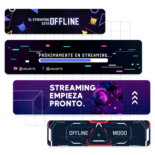 Ejemplos de banners de Twitch