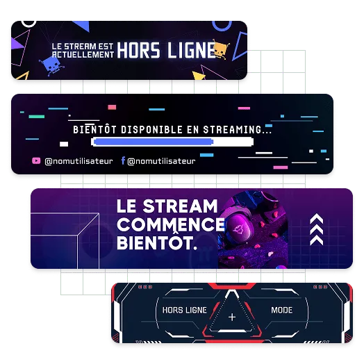 Exemples de bannières Twitch