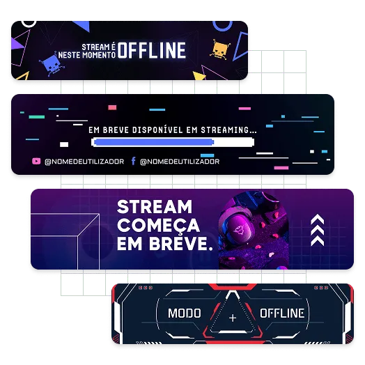 Exemplos de Banners do Twitch