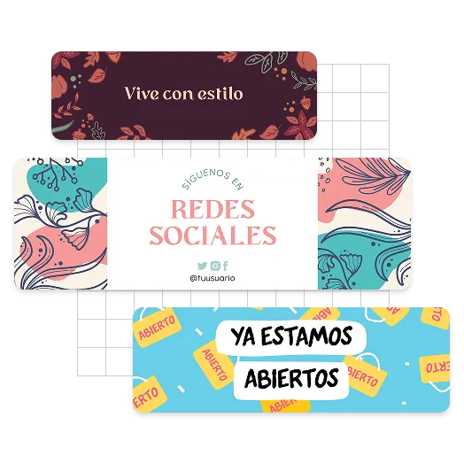 Ejemplos de encabezados de Twitter