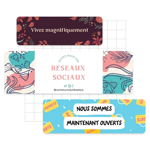 Exemples d’en-têtes Twitter