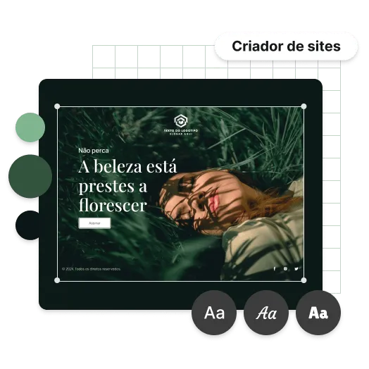 Construa o seu site com ferramentas avançadas