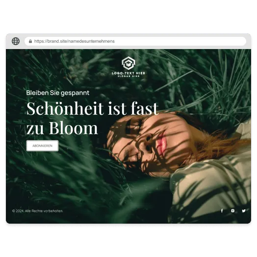 Veröffentlichen und starten Sie Ihre Website sofort