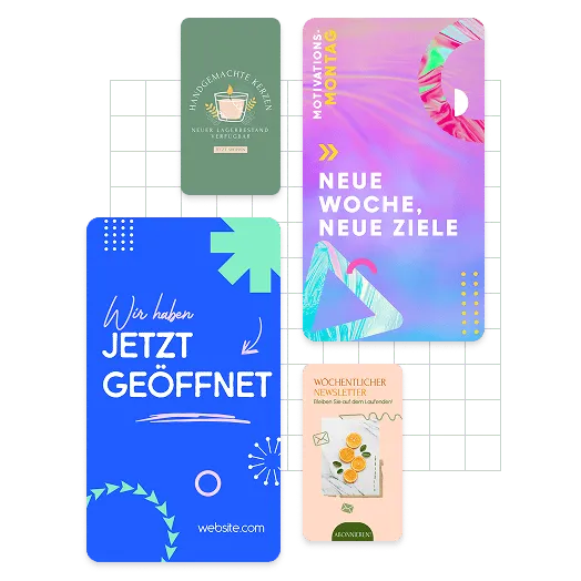 Beispiele für WhatsApp-Storys