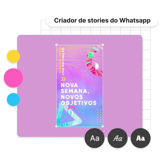 Personalize a sua história do WhatsApp