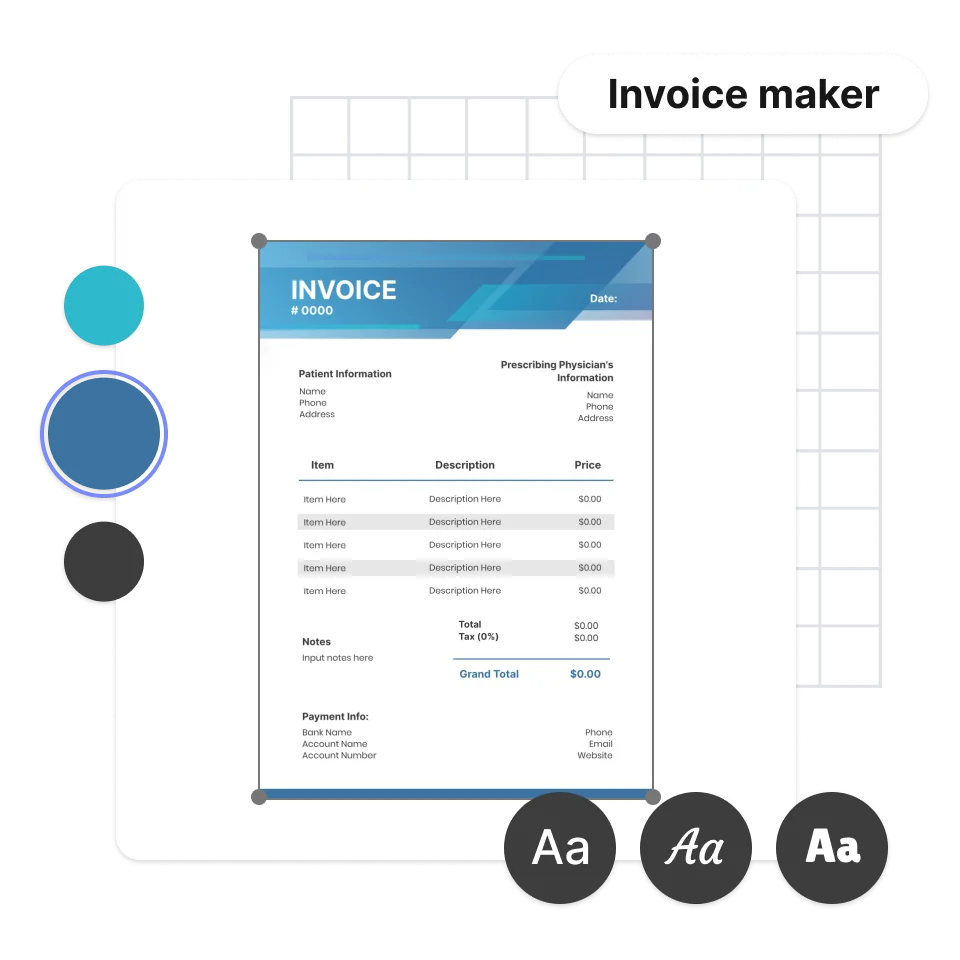 Customize your invoice