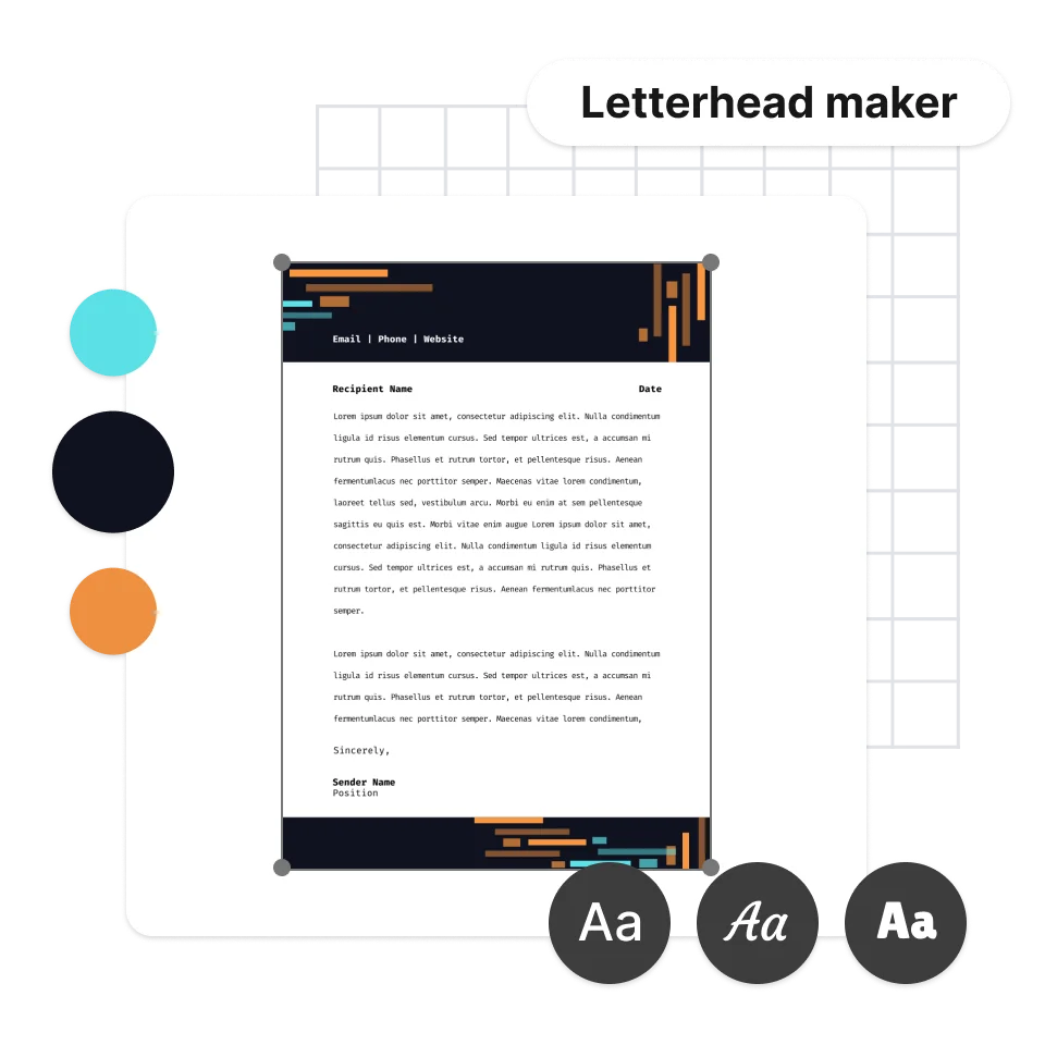 Customize your letterhead