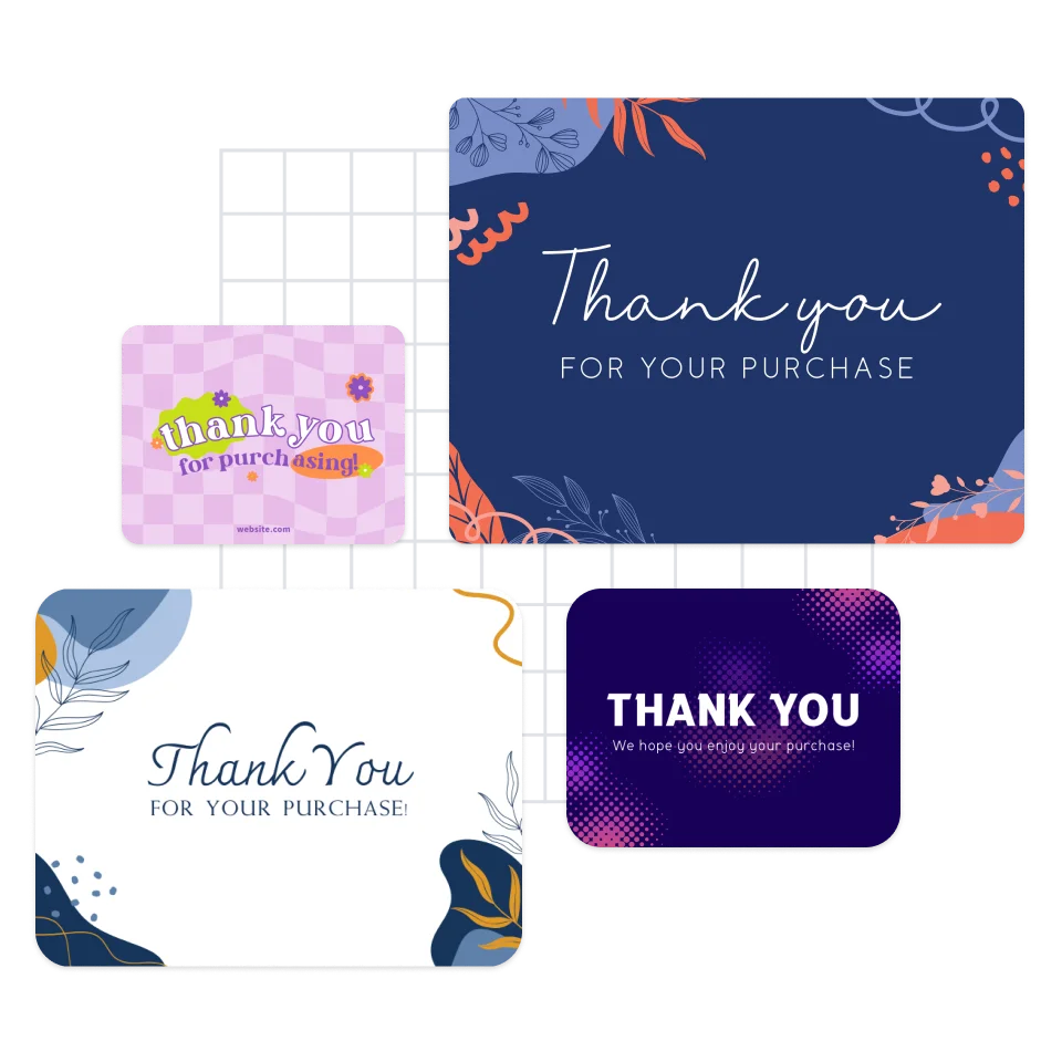 Thank You Card examples