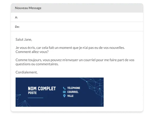 Signatures de courriel