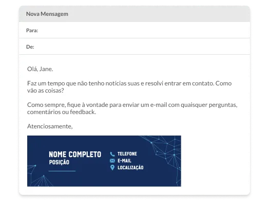 Assinaturas de e-mail
