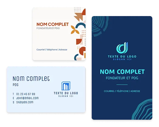 cartes professionnelles personnalisées