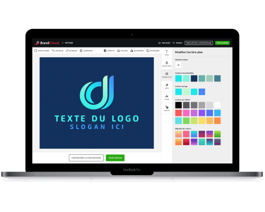 Outils de modification du créateur de logo
