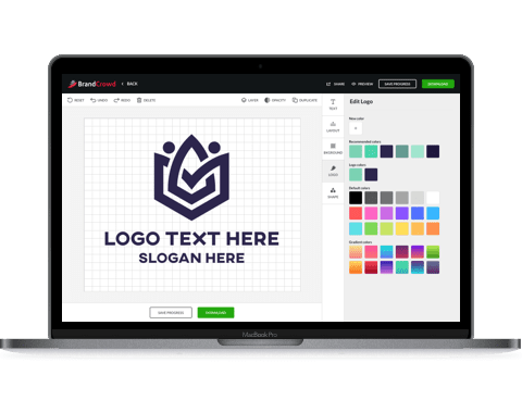Logo maker editing tools