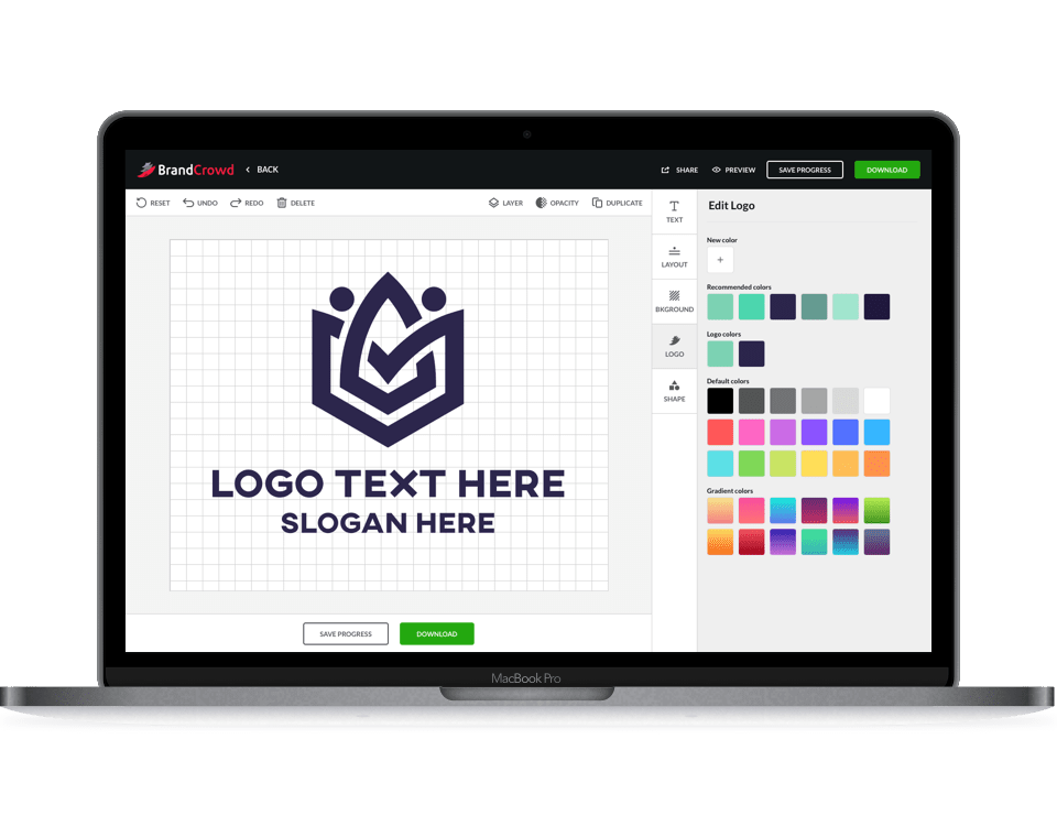 Logo maker example logos