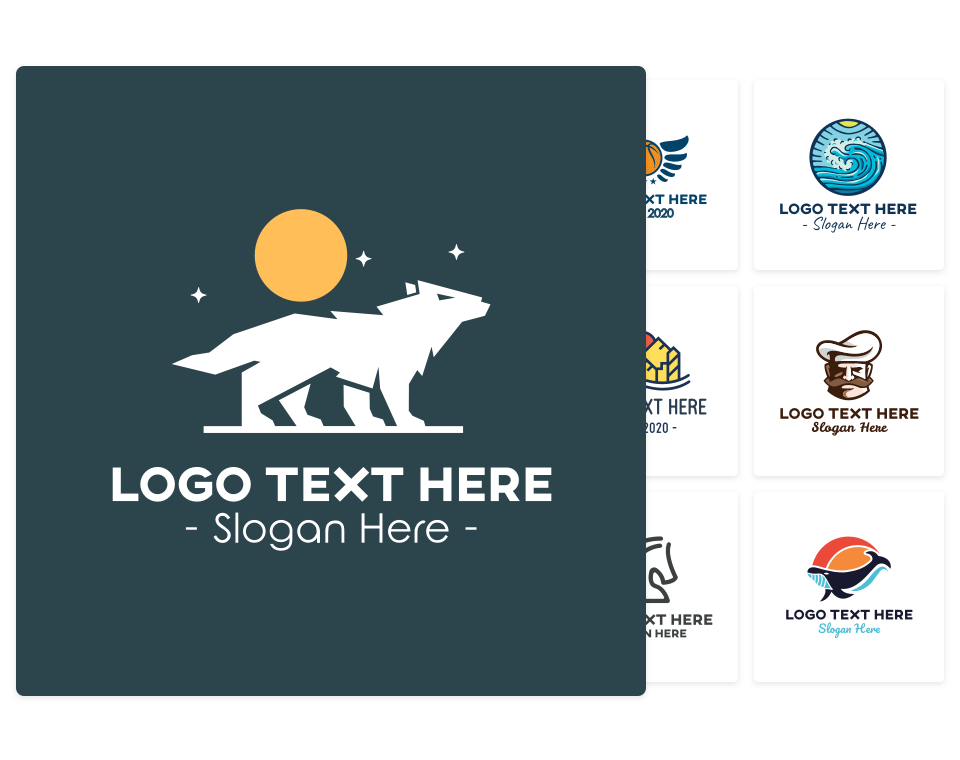 BrandCrowd logo maker examples