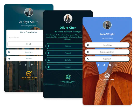 Digital Business Card examples