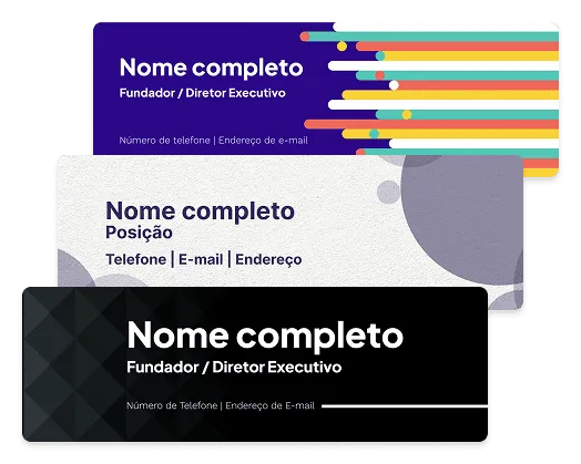 Assinaturas de e-mail personalizadas