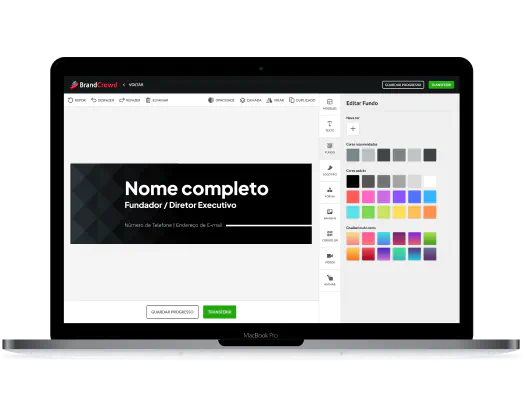 Editor de assinaturas de e-mail