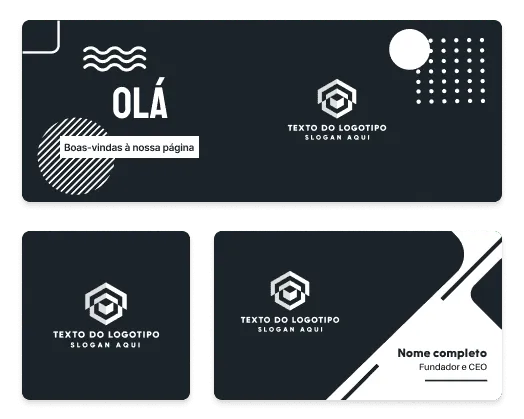 ferramentas de logotipo e cartão de visita