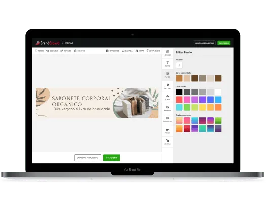 Editor de banners do Etsy