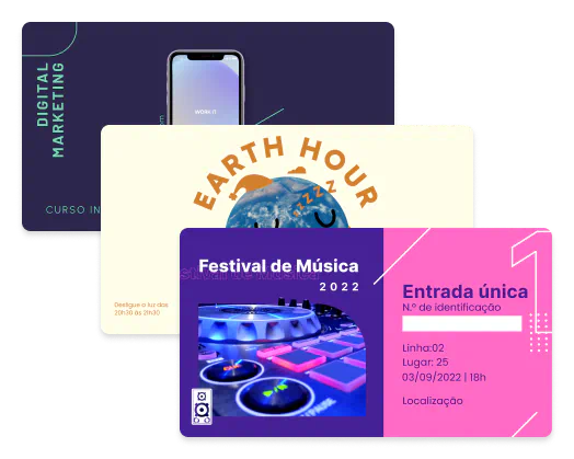 Exemplos de capas de eventos do Facebook