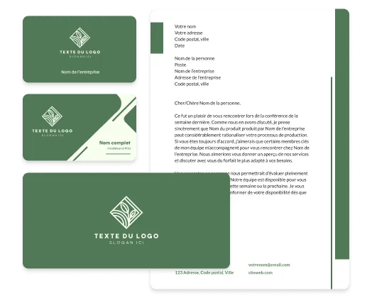 outils de création de logos et de cartes professionnelles