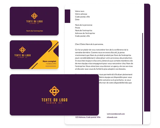 outils de création de logos et de cartes professionnelles