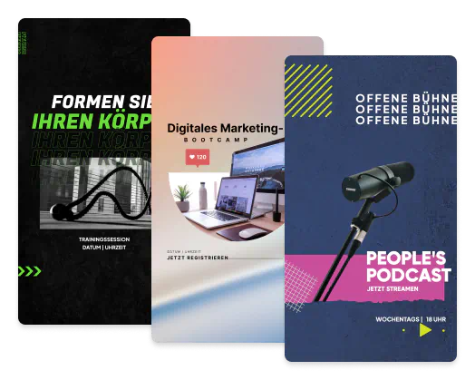 Beispiele für Facebook-Storys
