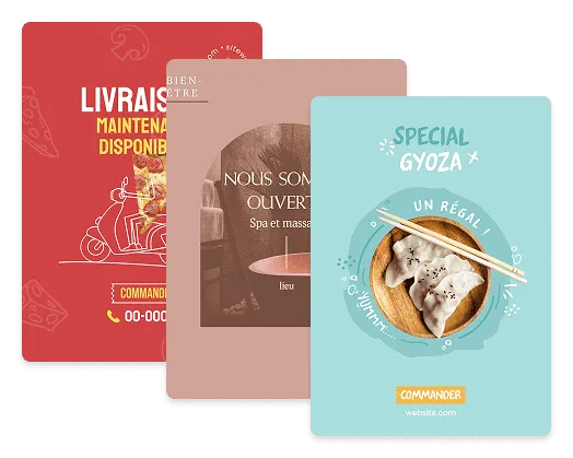 Exemples de dépliants