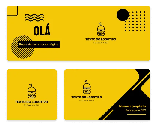 ferramentas de logotipo e cartão de visita
