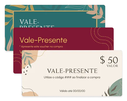 Exemplos de vale-presente
